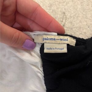 Paloma Wool Split Black and White Pants